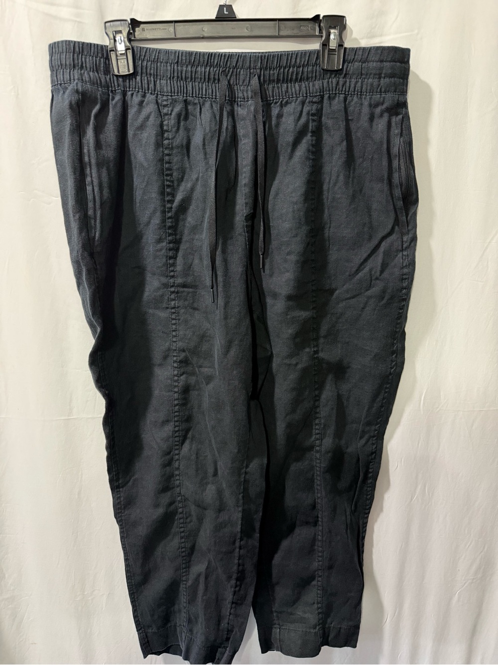 Athleta Women's Dark Charcoal Straight-Leg Pull-On Pants